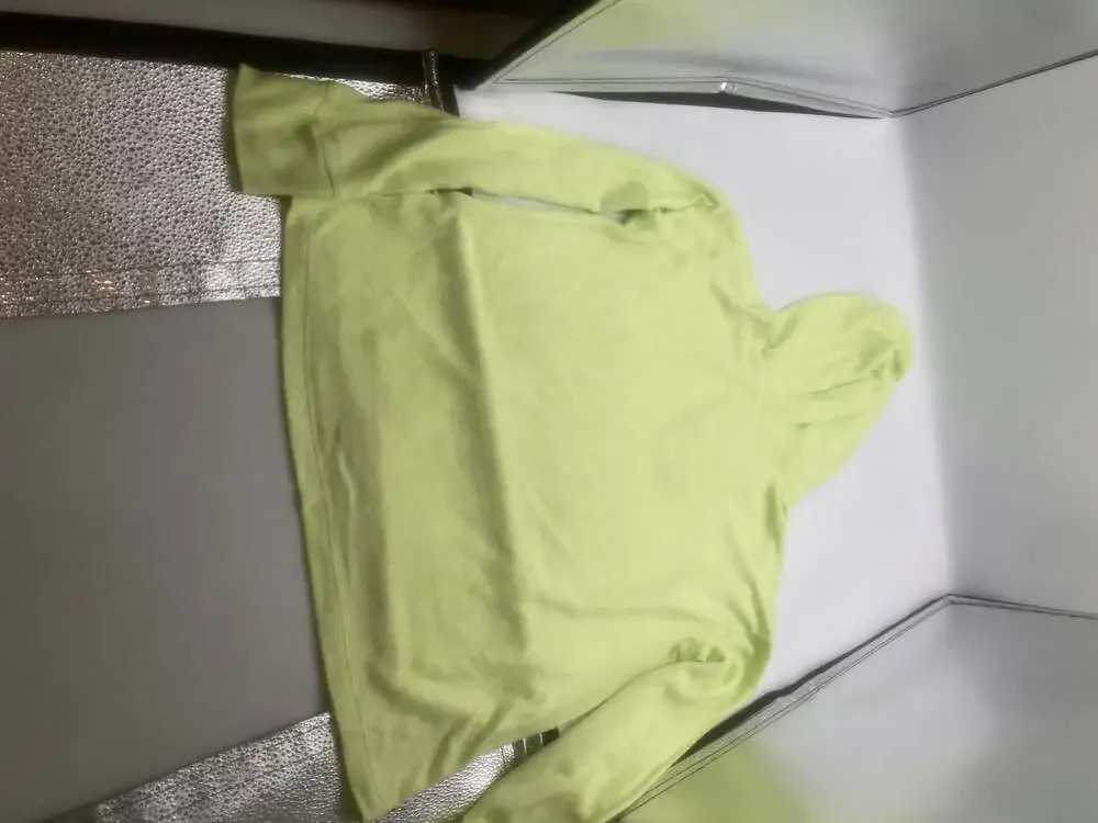 Justice Girls Lime Green Lace-Up Lightweight Pullover Hoodie Size 10